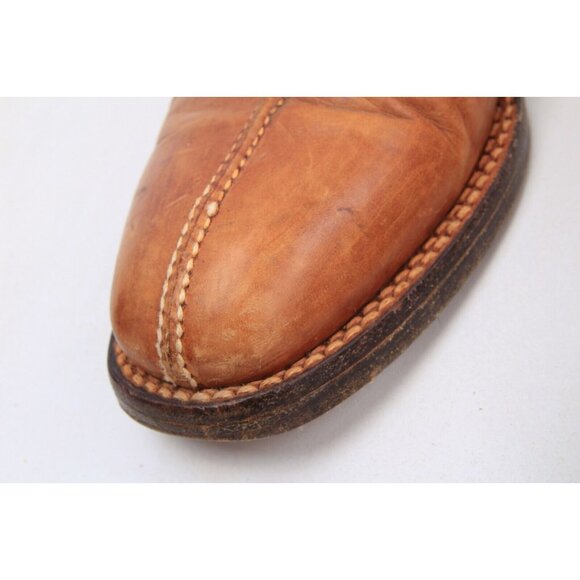 Lidfort for Barney's Mens Leather Lace Up Shoes Brown Tan Mens Sz 9 - Picture 8 of 16